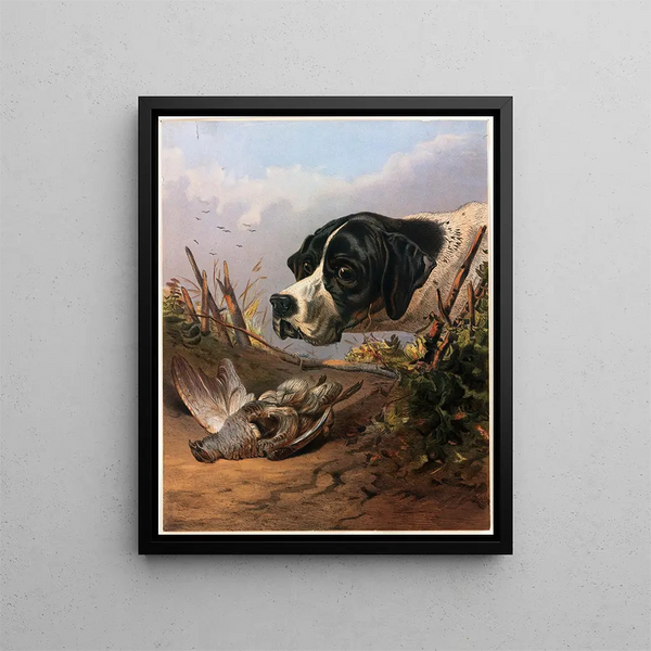 Tête de chien - Arthur Fitzwilliam Tait — quadro incorniciato alla parete