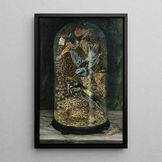 Arthur H Davis - Stuffed Birds In A Dome.webp
