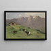 Capre di montagna - Arthur Heyer — quadro incorniciato alla parete