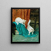Gatti che giocano - Arthur Heyer — quadro incorniciato alla parete