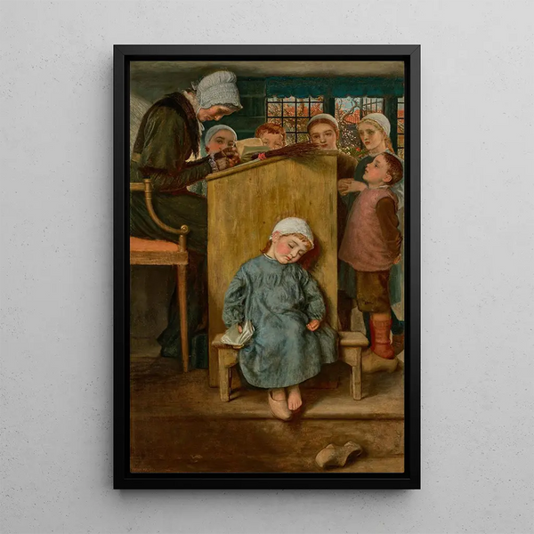 in penitenza - Arthur Hughes — quadro incorniciato alla parete