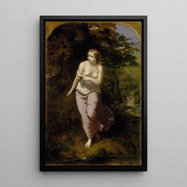 Riproduzione del dipinto Musidora che si bagna - Arthur Hughes