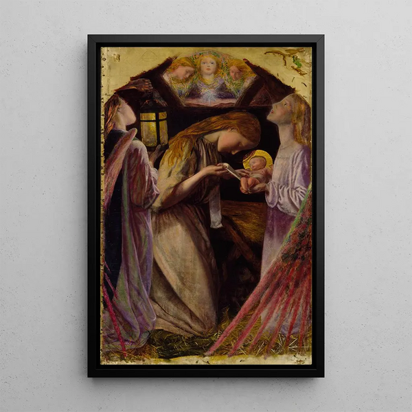 La Natività - Arthur Hughes — quadro incorniciato alla parete