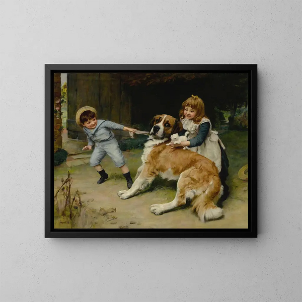 Amico o nemico - Arthur John Elsley — quadro incorniciato alla parete