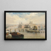 Vista del Pont Neuf a Parigi con Notre-Dame in lontananza - Arthur Joseph Meadows — quadro incorniciato alla parete
