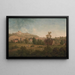 Paesaggio con il Castello di Dover in lontananza - Arthur Nelson — quadro incorniciato alla parete
