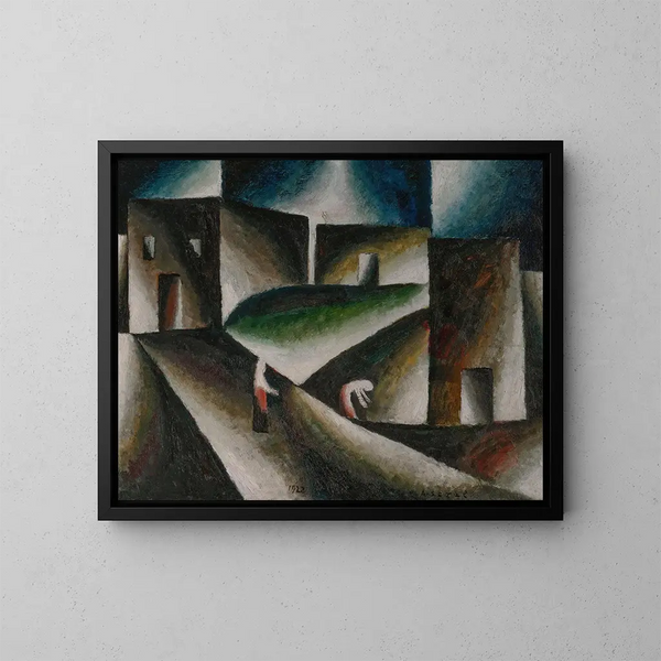 Paesaggio ascetico II - Arthur Segal — quadro incorniciato alla parete