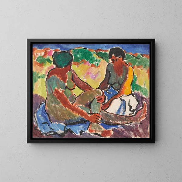 Baigneurs - Arthur Segal — quadro incorniciato alla parete