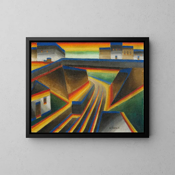 Barrage ferroviario - Arthur Segal — quadro incorniciato alla parete