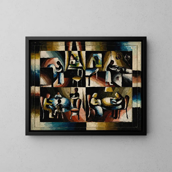 Lavoro domestico - Arthur Segal — quadro incorniciato alla parete