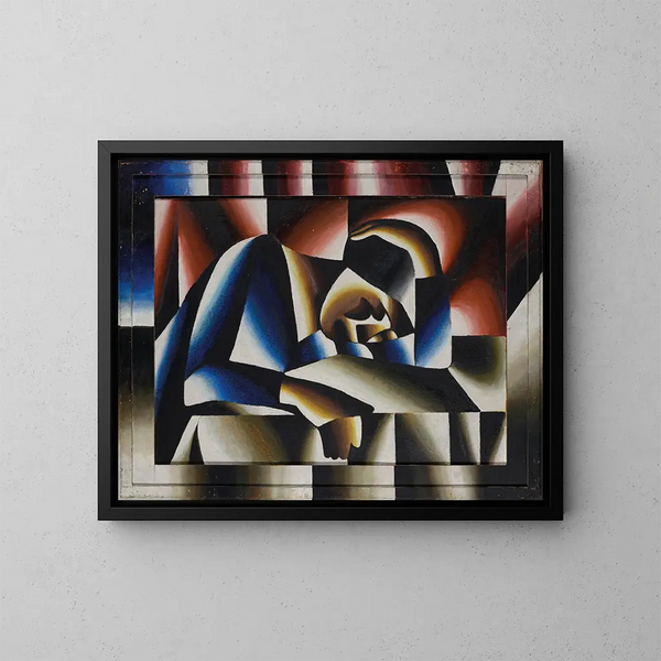 Donna addormentata - Arthur Segal — quadro incorniciato alla parete