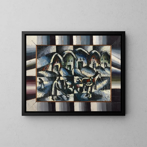 Pelleteurs de neige - Arthur Segal — quadro incorniciato alla parete