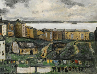 Vista del villaggio - Arthur Segal — vista dell’opera