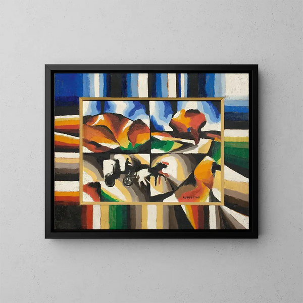 Cavallo che tira - Arthur Segal — quadro incorniciato alla parete