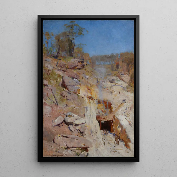 Riproduzione del dipinto Fuochi accesi - Arthur Streeton