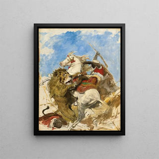 Arturo Michelena - The Lion And The Moor.webp