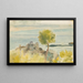 Paesaggio mediterraneo con due ovini - Ary Ernest Renan — quadro incorniciato alla parete