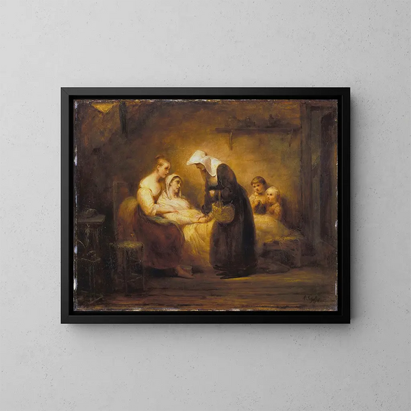 La Sœur de la Miséricorde - Ary Scheffer — quadro incorniciato alla parete