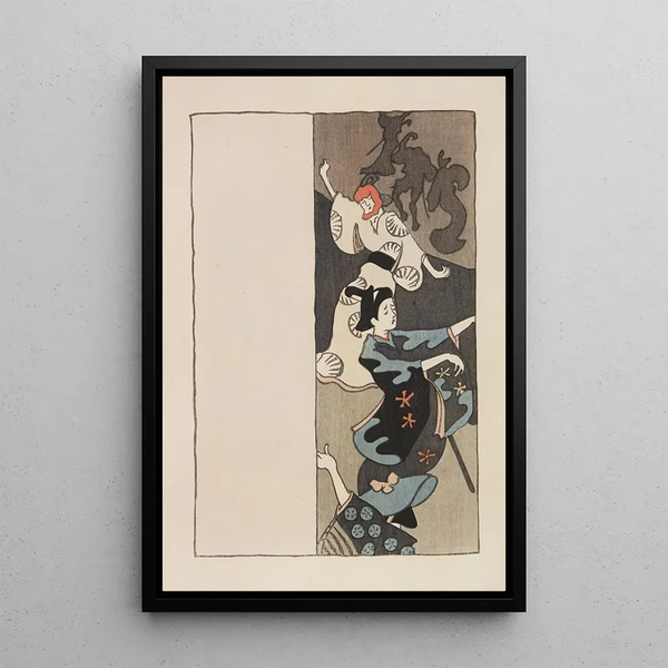 Mokugo zuansh Pl22 - Asai Chū — quadro incorniciato alla parete
