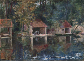 Lavatoio a Grez-sur-Loing - Asai Chū — vista dell’opera