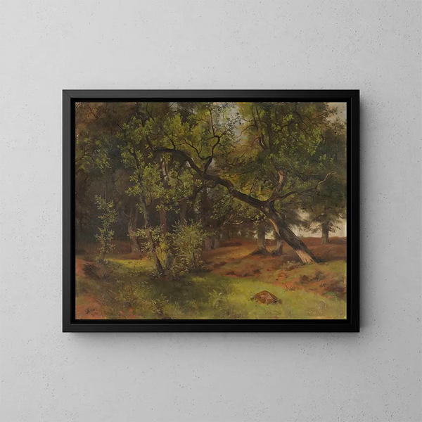 Paesaggio vicino ad Aumhle - Ascan Lutteroth — quadro incorniciato alla parete