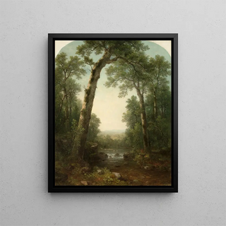 Asher Brown Durand - Forest Stream with Vista.webp