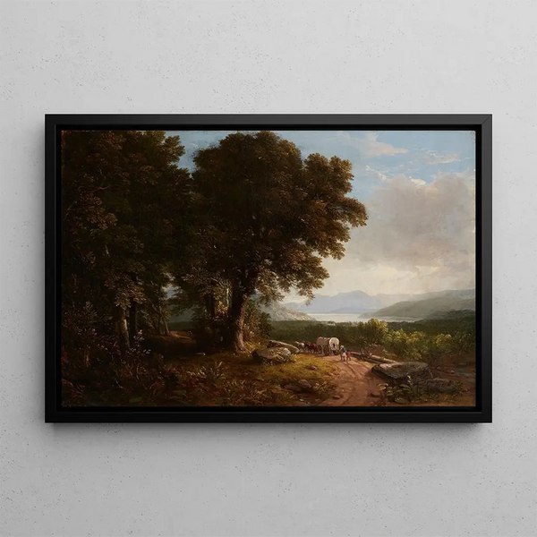Asher Brown Durand - Landscape with Covered Wagon.webp