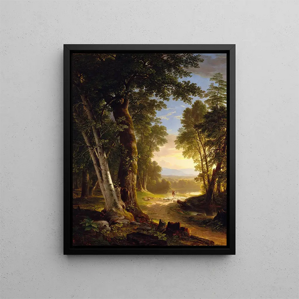 Gli Faggi - Asher Brown Durand — quadro incorniciato alla parete