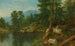 in legno sul bordo di un fiume - Asher Brown Durand — vista dell’opera