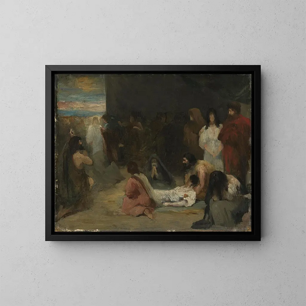 Il Cristo viene - Asta Nørregaard — quadro incorniciato alla parete