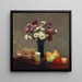 Asters e frutti su un tavolo - Henri Fantin-Latour — quadro incorniciato alla parete