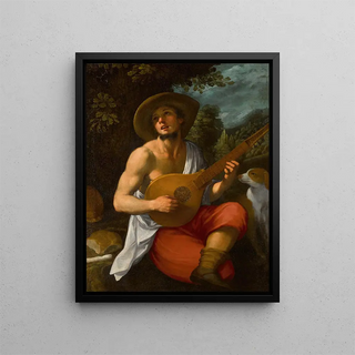 Astolfo Petrazzi - A shepherd playing the cetera.webp