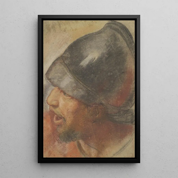 Atelier Assistant of Charles Le Brun - Head of a Macedonian Soldier.webp