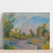 Riproduzione del dipinto sul fiume - Pierre-Auguste Renoir