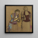 Al Caffè Concerto Due Cantanti - Edgar Degas — quadro incorniciato alla parete