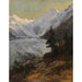 Riproduzione del dipinto Al ghiacciaio del Morteratsch - Edward Theodore Compton