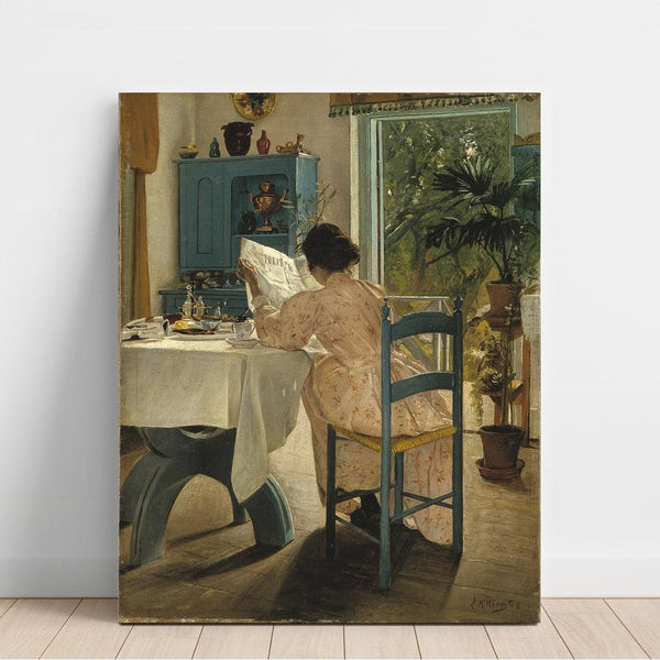 Riproduzione del dipinto A colazione - Laurits Andersen Ring