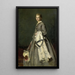 Una giovane donna - August Allebé — quadro incorniciato alla parete