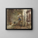 Sbucciapatate - August Allebé — quadro incorniciato alla parete