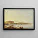 Vista di Pula con l'anfiteatro romano, Istria - August Anton Tischbein — quadro incorniciato alla parete