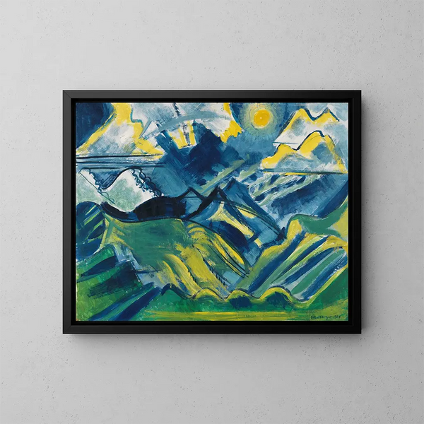 Balmalp - August Babberger — quadro incorniciato alla parete