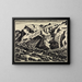 Paesaggio montano nel Bergell - August Babberger — quadro incorniciato alla parete