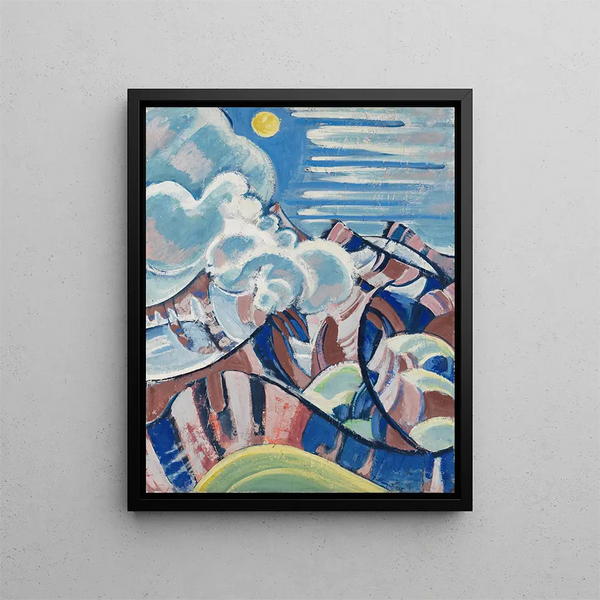 Vista sul Gental - August Babberger — quadro incorniciato alla parete