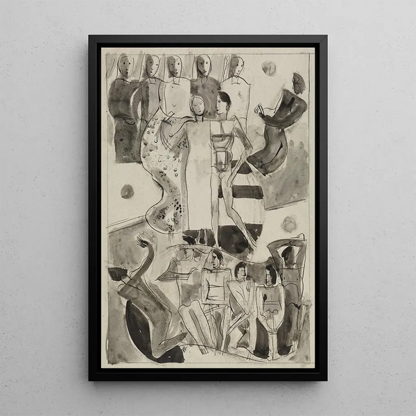 Coppia nuziale - August Babberger — quadro incorniciato alla parete