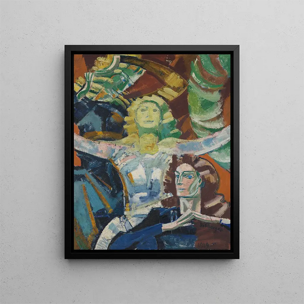 Studio su tre donne - August Babberger — quadro incorniciato alla parete