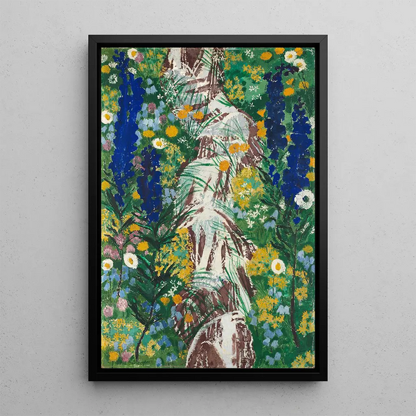 Riproduzione del dipinto Fiori sul bordo del ruscello - August Babberger