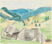 Paesaggio estivo con due case della Foresta Nera in primo piano - August Babberger — vista dell’opera