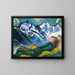 Paesaggio di alta montagna con Scheerhorn - August Babberger — quadro incorniciato alla parete