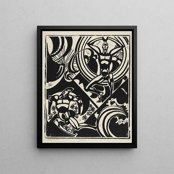 Giovani nella natura III - August Babberger — quadro incorniciato alla parete