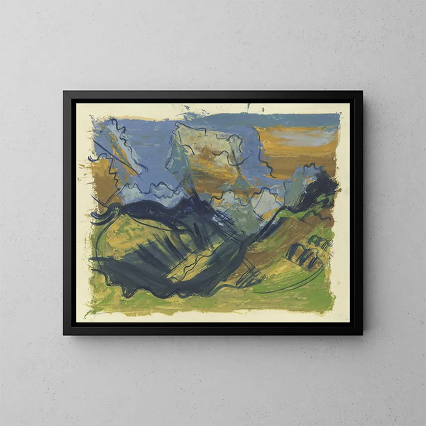 Paesaggio vicino al Scheerhorn - August Babberger — quadro incorniciato alla parete